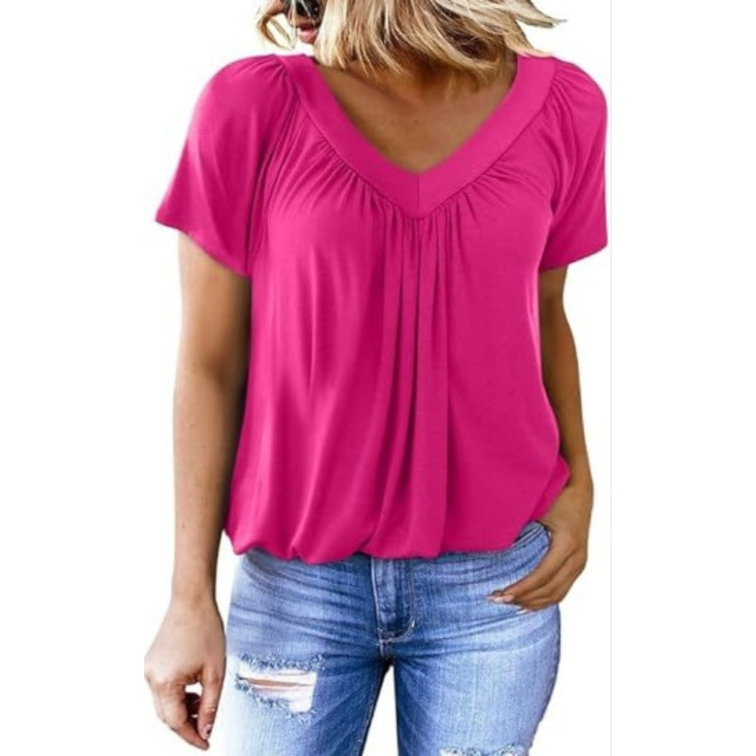 KATHLEEN™ - Top Casual con scollo a V