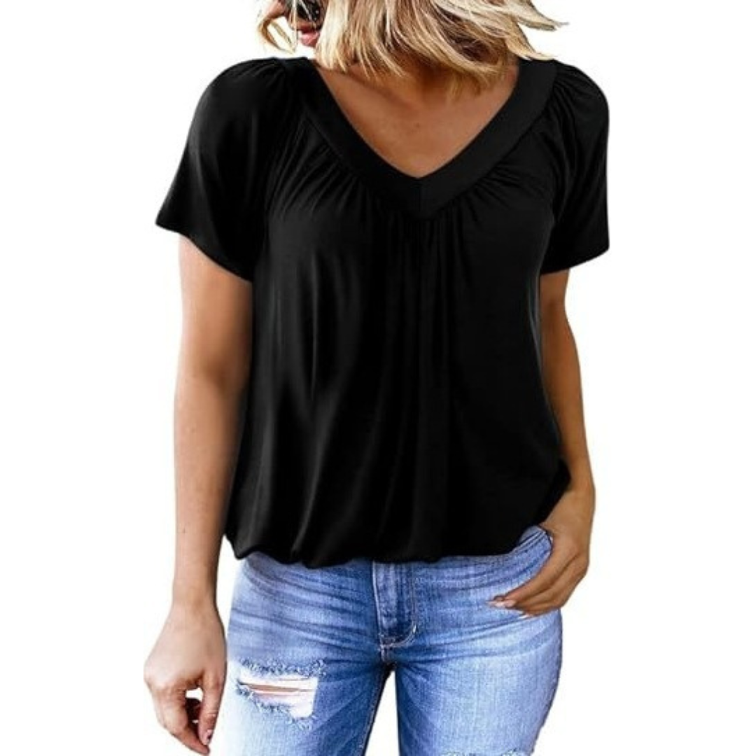 KATHLEEN™ - Top Casual con scollo a V