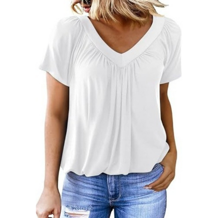 KATHLEEN™ - Top Casual con scollo a V