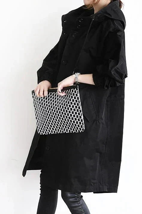 Elizabeth Manteau de Pluie Femme – Imperméable Urbain avec Capuche Oversize Respirante