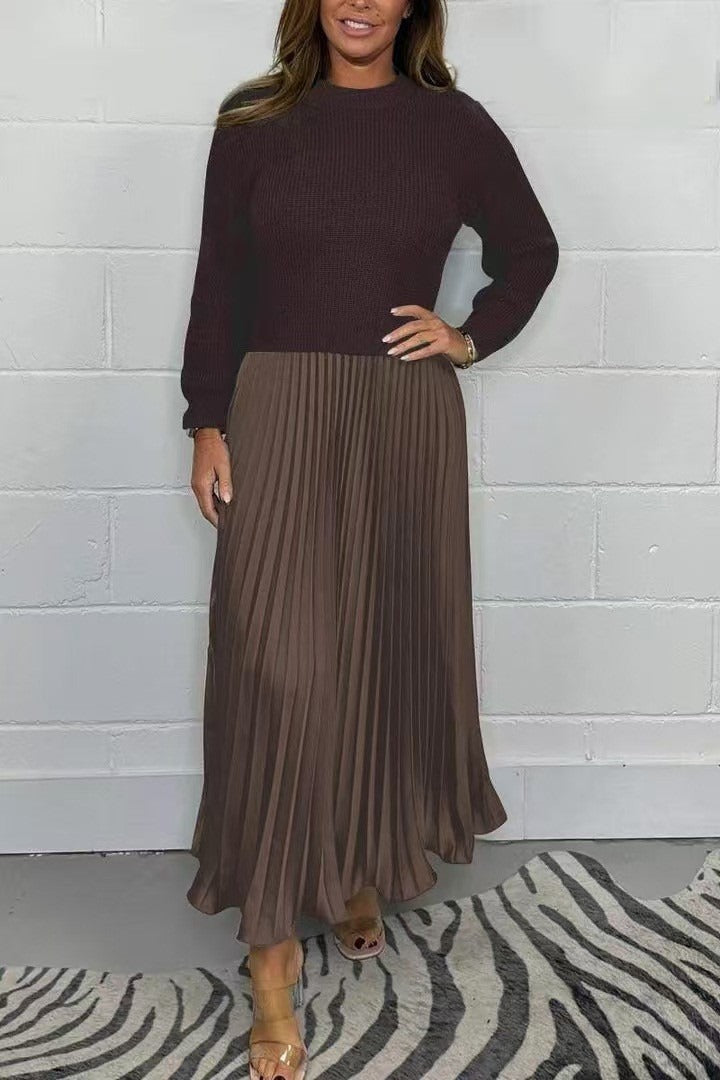 Claudia | Gonna Plissettata Maxi con Top Abbinato