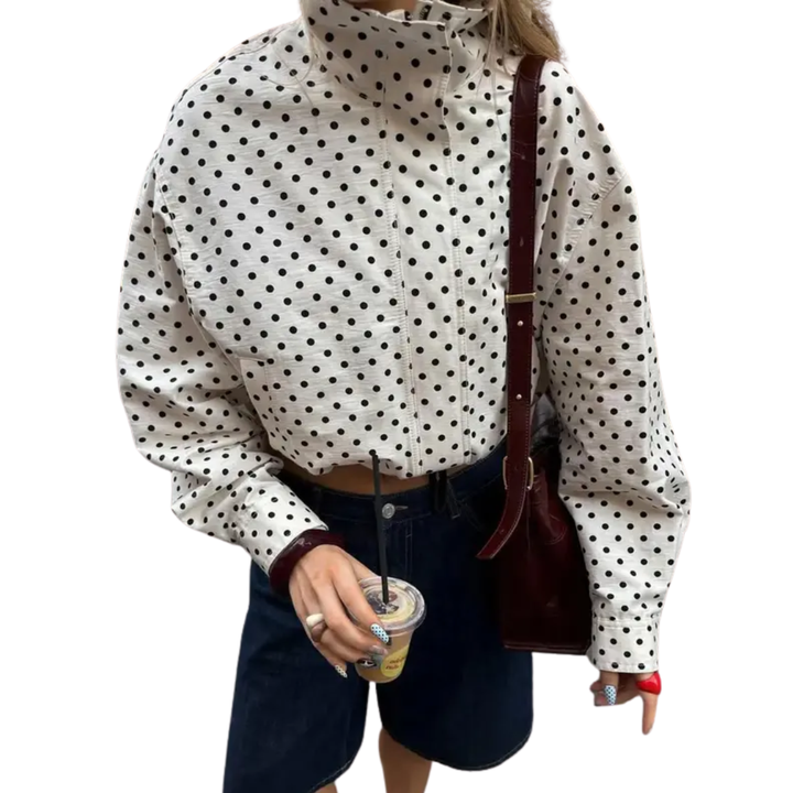 DARCY™ – Giacca a Maniche Lunghe a Pois