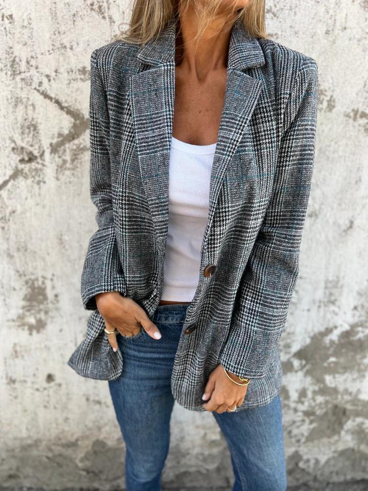 LUCINDA™ - Blazer Classico a Quadri