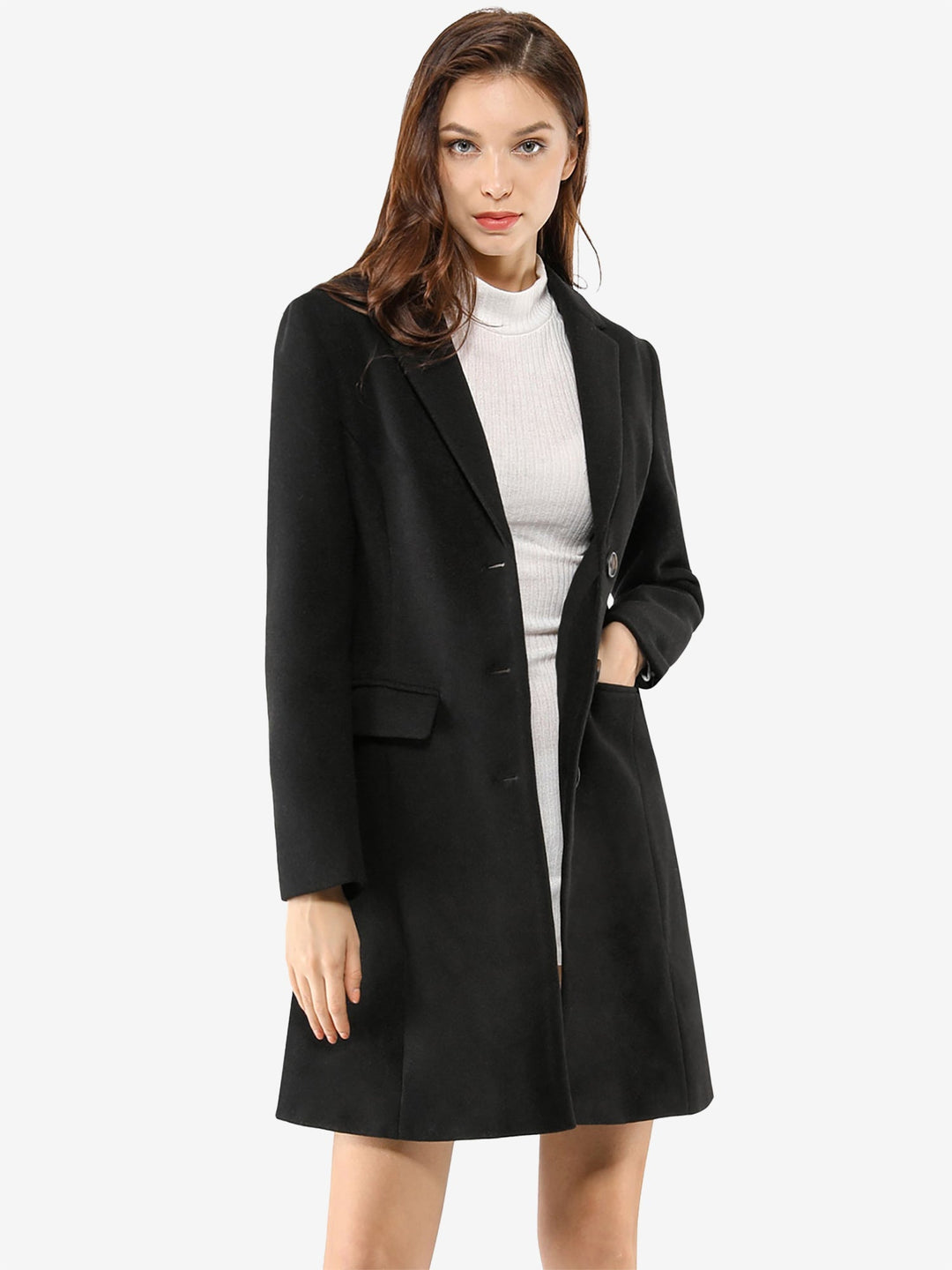 Marielle | Cappotto Classico in Lana con Collo