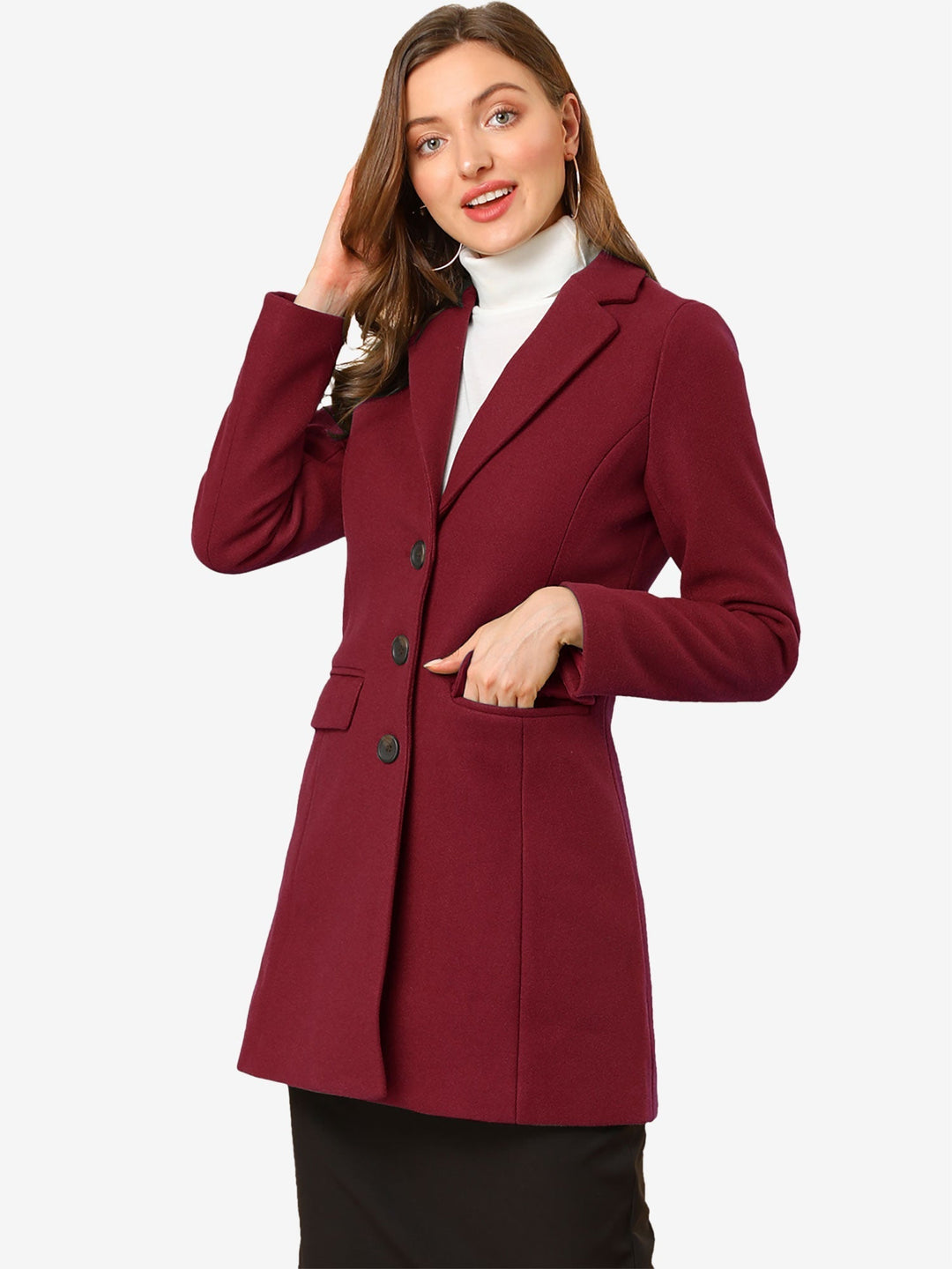 Marielle | Cappotto Classico in Lana con Collo