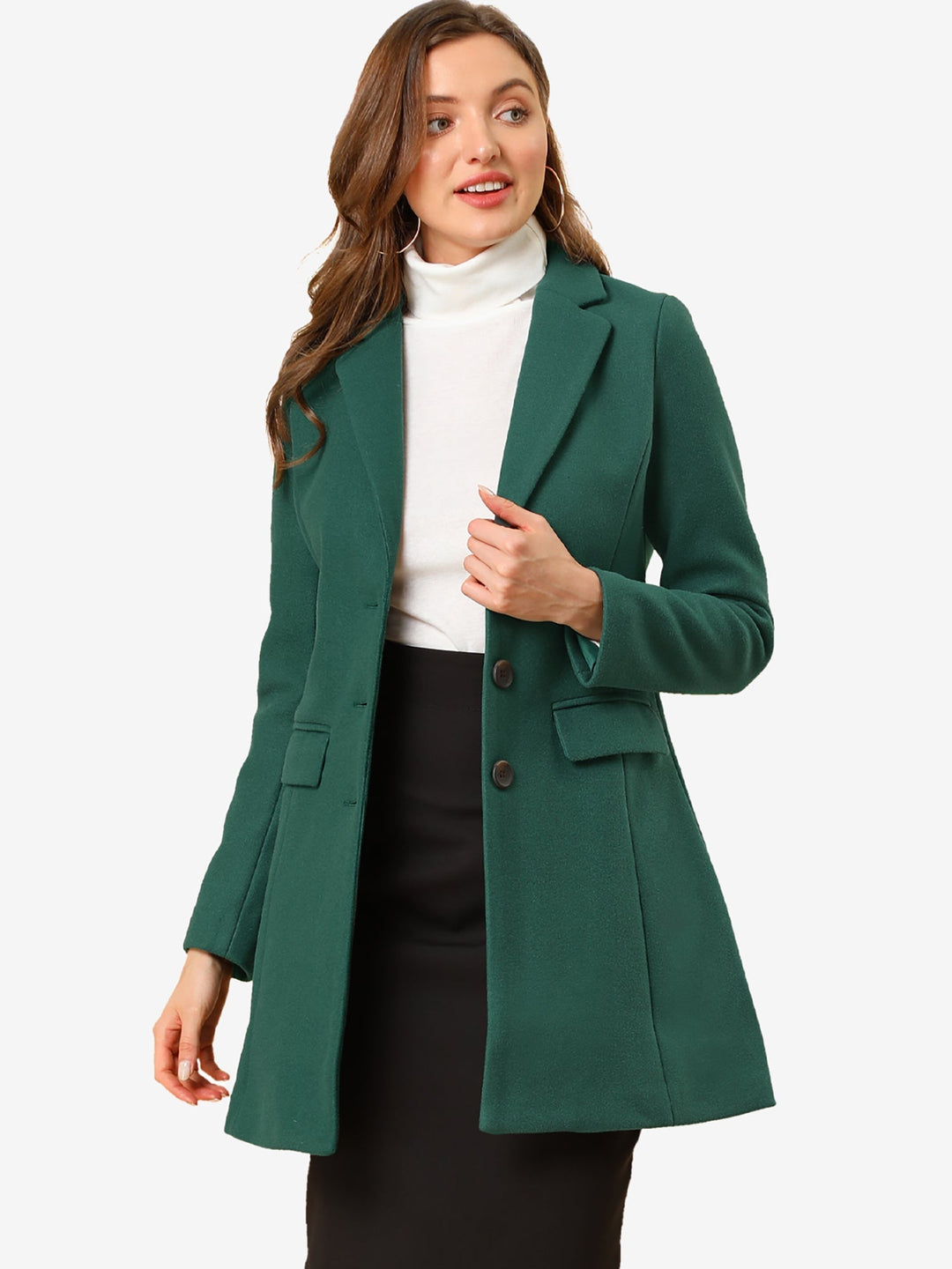 Marielle | Cappotto Classico in Lana con Collo