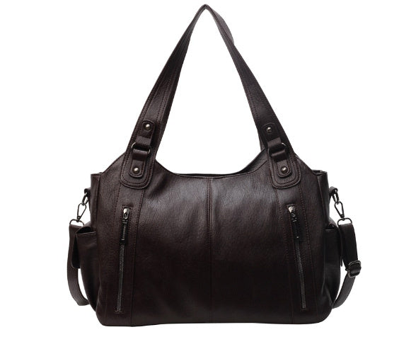 NOEMIE™ - Borsa a Spalla in Pelle Classica