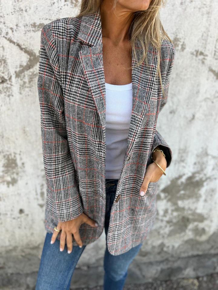 LUCINDA™ - Blazer Classico a Quadri