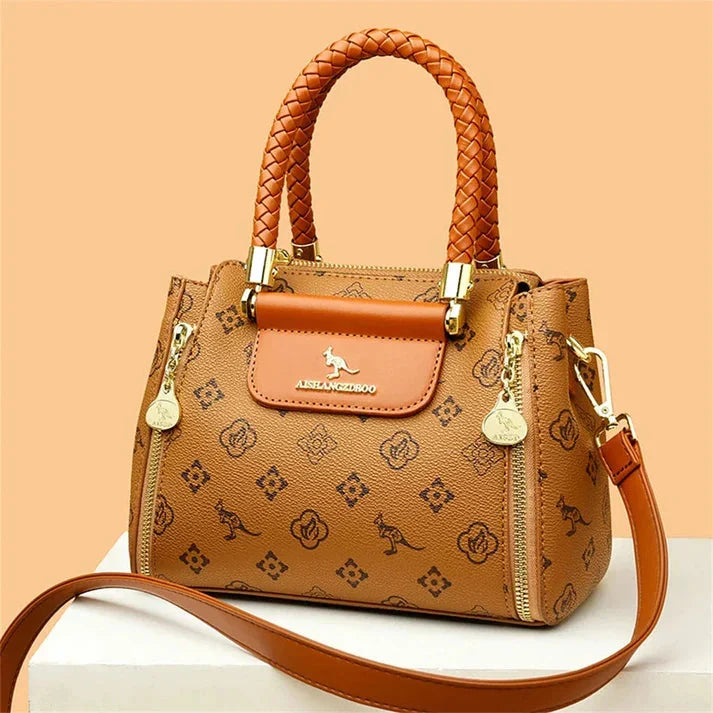 Adriana | Borsa Luxury in Ecopelle con Manico Intrecciato