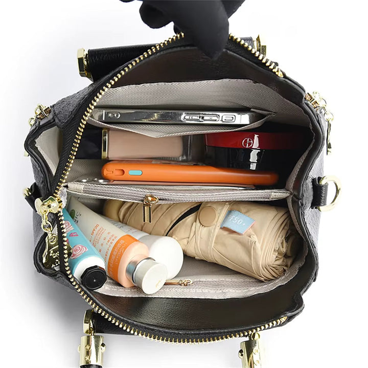 Adriana | Borsa Luxury in Ecopelle con Manico Intrecciato