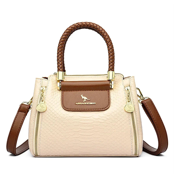 Adriana | Borsa Luxury in Ecopelle con Manico Intrecciato