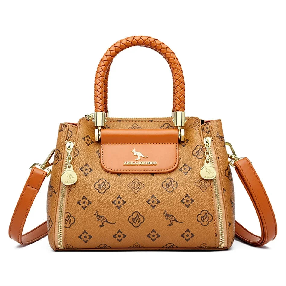 Adriana | Borsa Luxury in Ecopelle con Manico Intrecciato