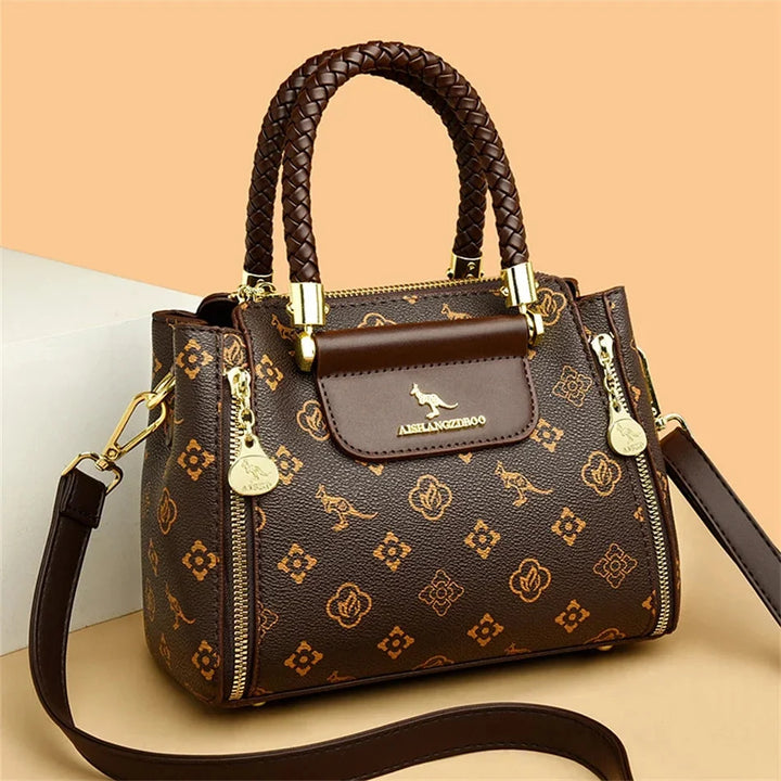Adriana | Borsa Luxury in Ecopelle con Manico Intrecciato