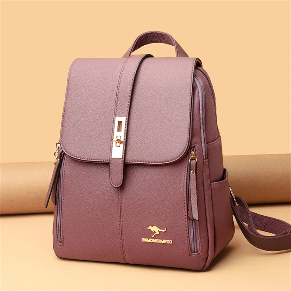 Aurora | Zaino in Ecopelle con Chiusura Elegante