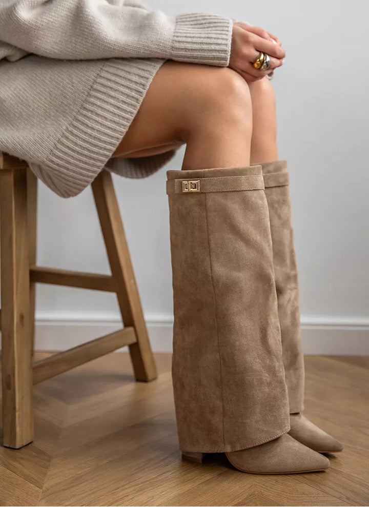ARABELLA™ - Stivali in Suede Khaki
