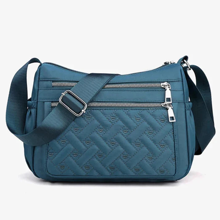 Nadia | Borsa Messenger in Nylon con Multi-Scomparti