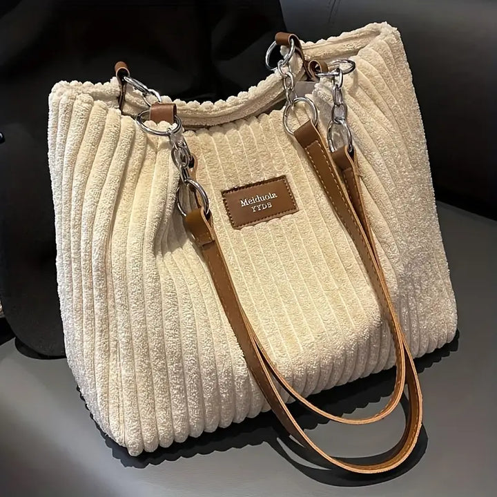 ORNA™ - Borsa a Spalla in Velluto a Corda