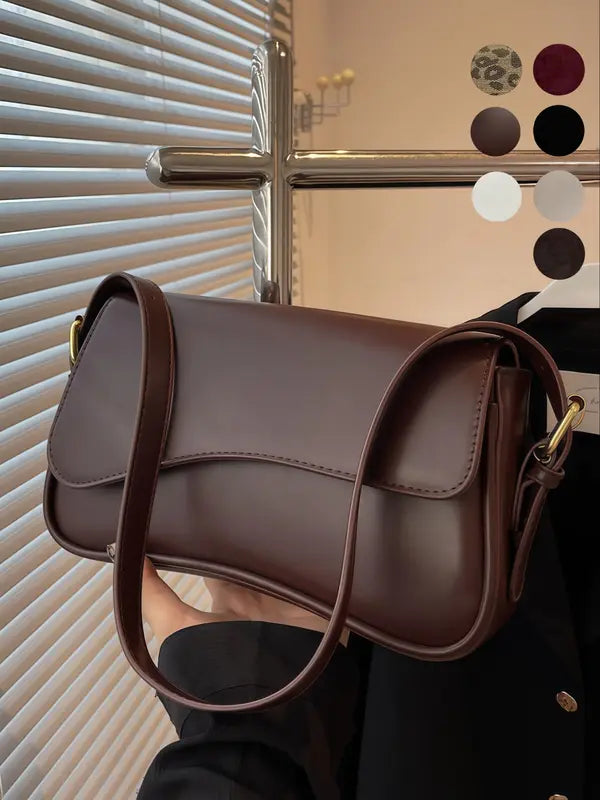GHERMAE™ - Borsa a Spalla Femminile alla Moda con Copertura Flip per Tutte le Stagioni
