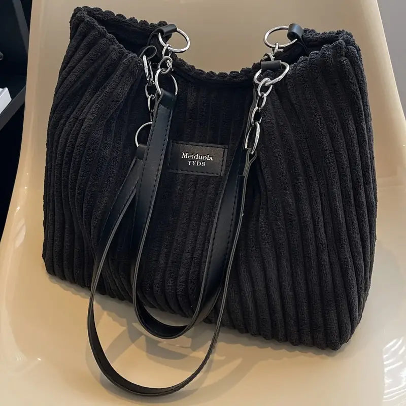 ORNA™ - Borsa a Spalla in Velluto a Corda