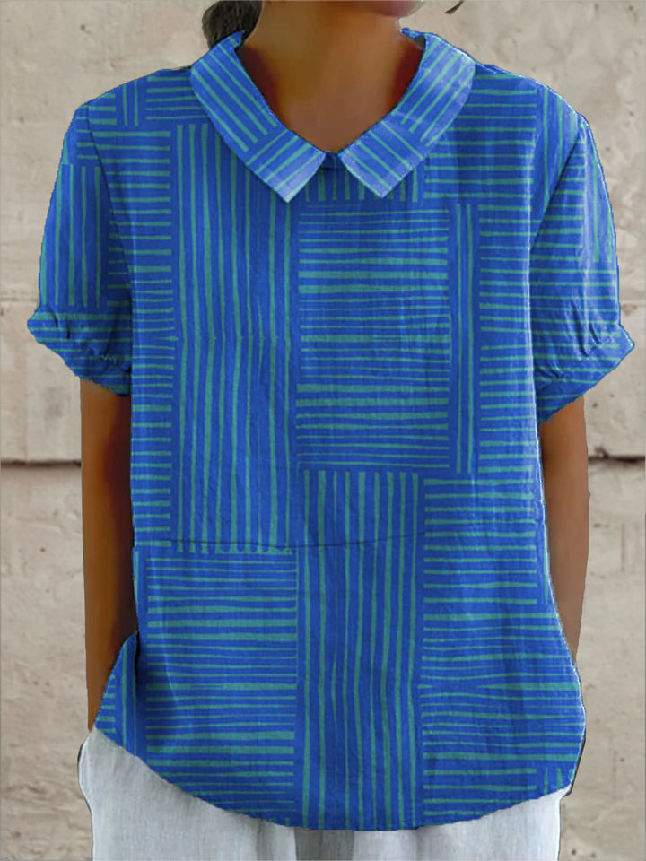 Maya | Camicia a righe geometriche