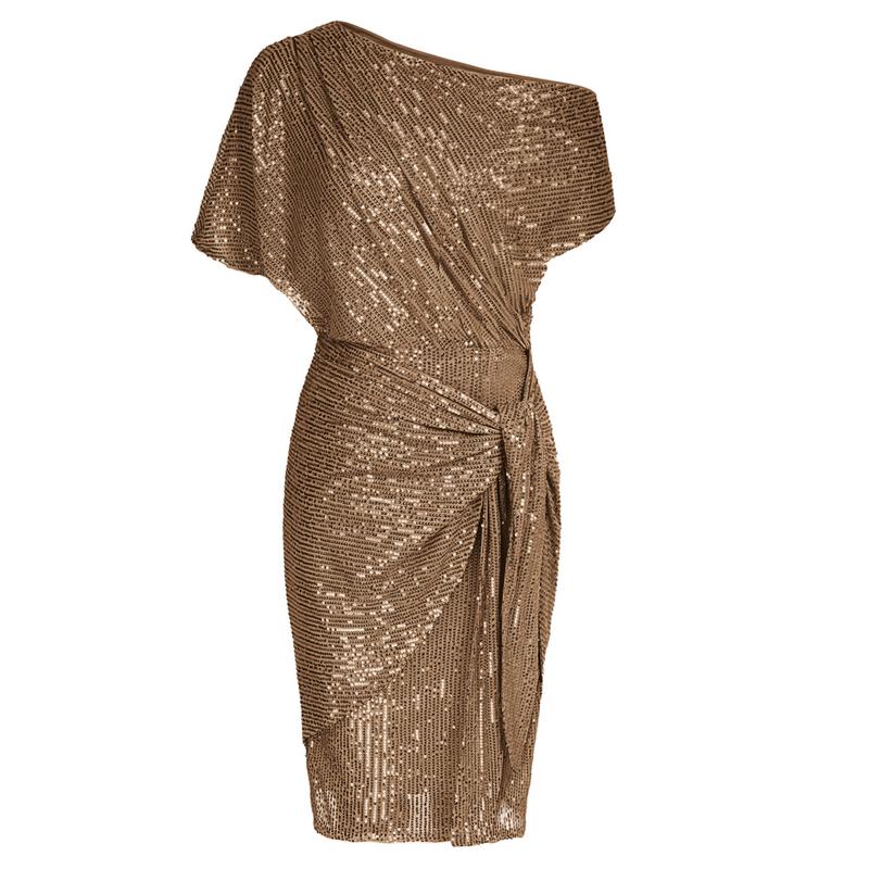 AURELIA™ - Elegante Abito da Festa Bodycon con Paillettes Off-Shoulder