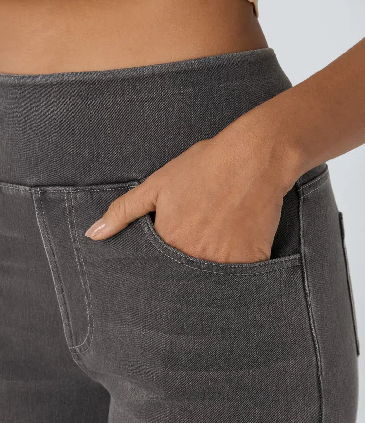 SOLÈNE™ - Jeans a gamba larga con vestibilità rilassata