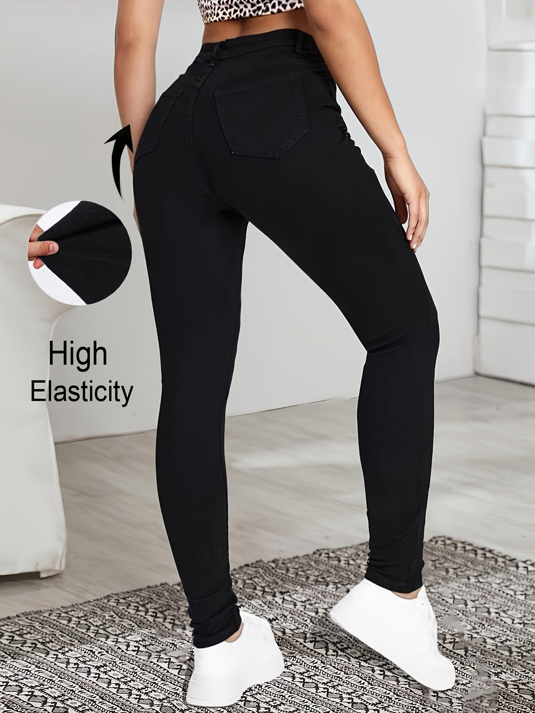 LISETTE™ - Jeans Skinny a Vita Alta Eleganti