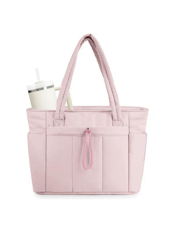 VEJA™ - Borsa a Spalla Puffer Isolata per Donne con Porta Laptop e Porta Tazza