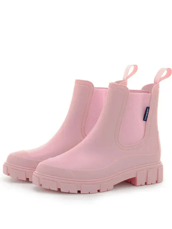 NESSA™ - Stivaletti alla Caviglia Femminili alla Moda in Colore Solido Impermeabili Antiscivolo