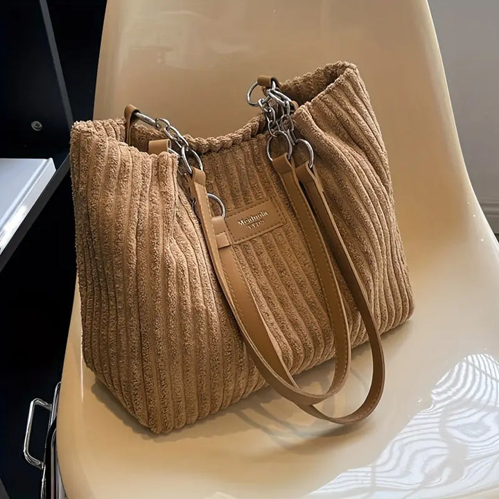 ORNA™ - Borsa a Spalla in Velluto a Corda