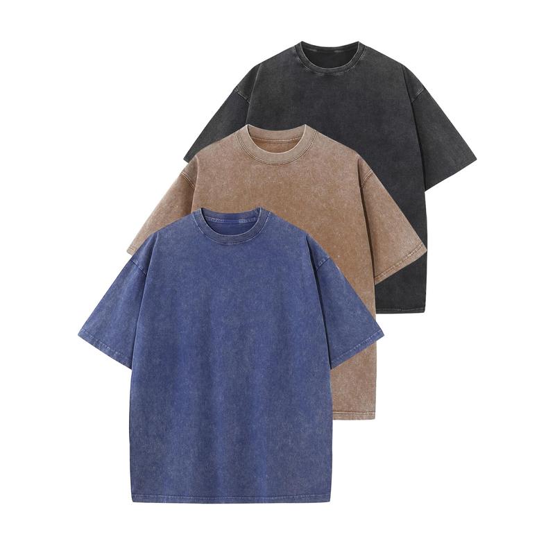 HOLLIE™ - T-Shirt Casual a Collo Girocollo Taglio Lungo (3-Pack)