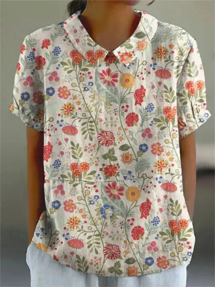 MARLENE™ – Camicia con Stampa Vintage