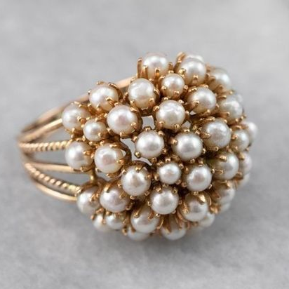 PEARL™ - Anello con perle incastonate