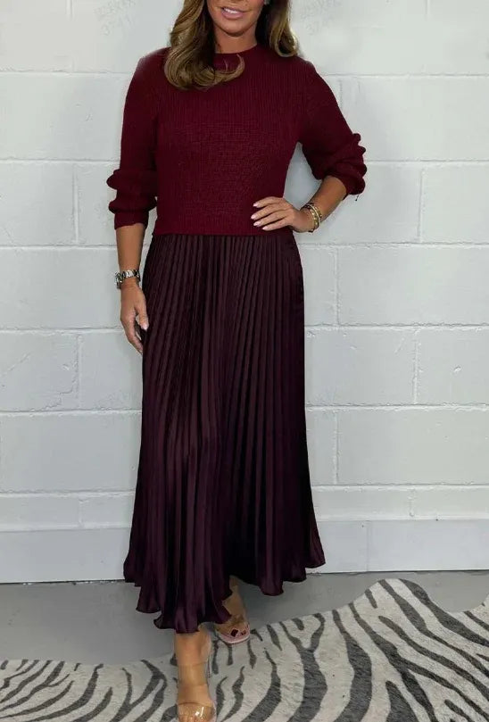 Claudia | Gonna Plissettata Maxi con Top Abbinato