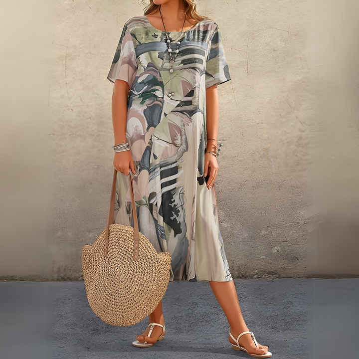 JOELLE | ABITO FLOREALE IN UNO STILE LEGGERO ED ELEGANTE