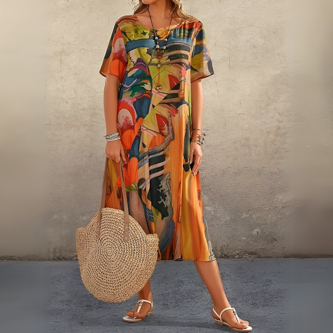 JOELLE | ABITO FLOREALE IN UNO STILE LEGGERO ED ELEGANTE