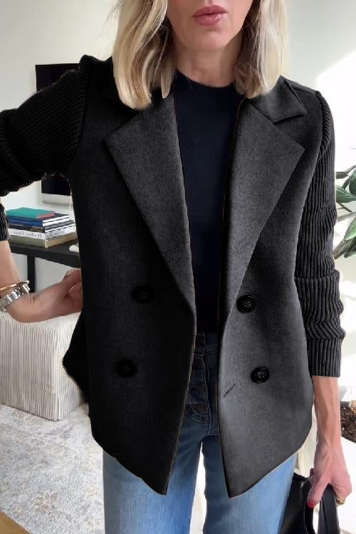 SORELLE™ - Blazer Elegante con Maniche a Maglia