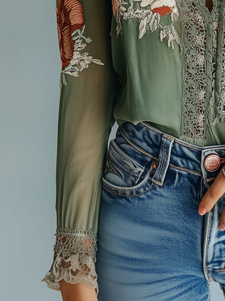 BOHEMIAN | Blusa con Stampa Floreale