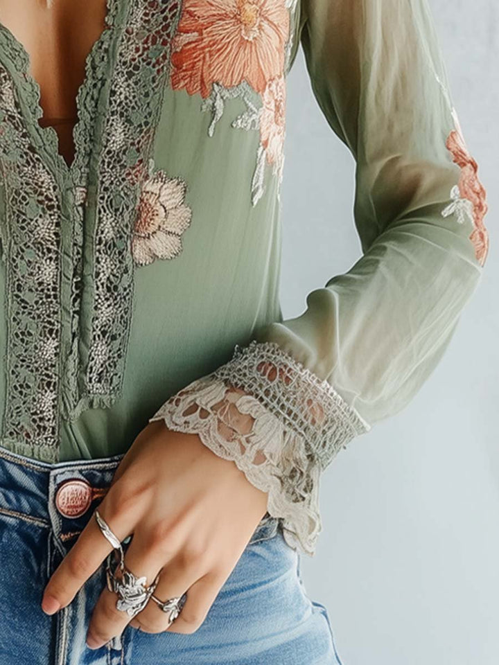 BOHEMIAN | Blusa con Stampa Floreale