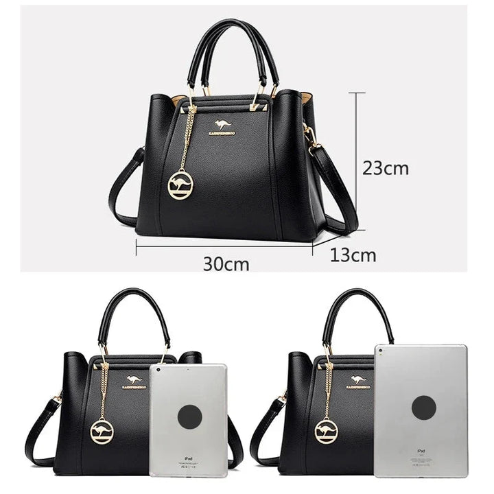 Valentina | Borsa a Mano e Tracolla in Ecopelle Morbida