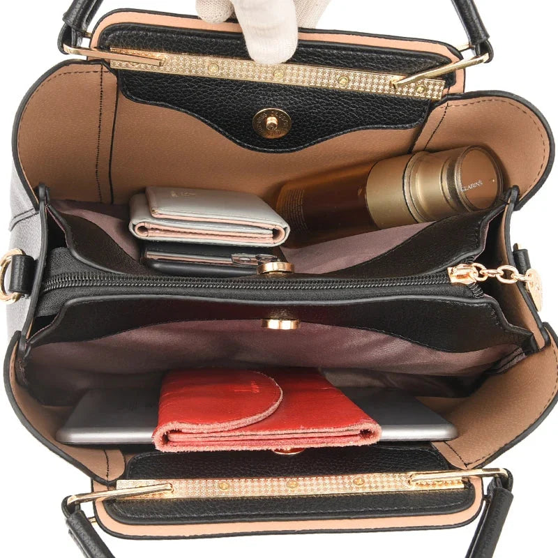 Valentina | Borsa a Mano e Tracolla in Ecopelle Morbida