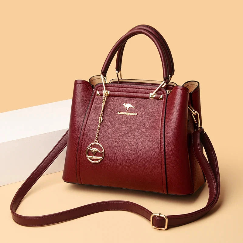 Valentina | Borsa a Mano e Tracolla in Ecopelle Morbida