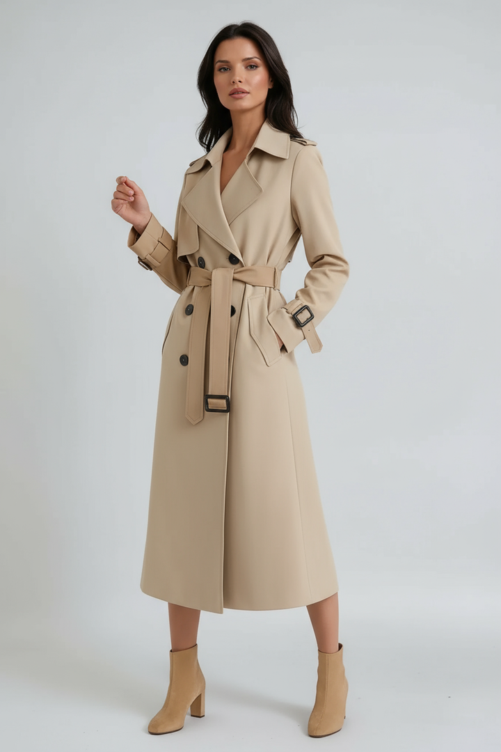 Amara | Cappotto lungo con cintura