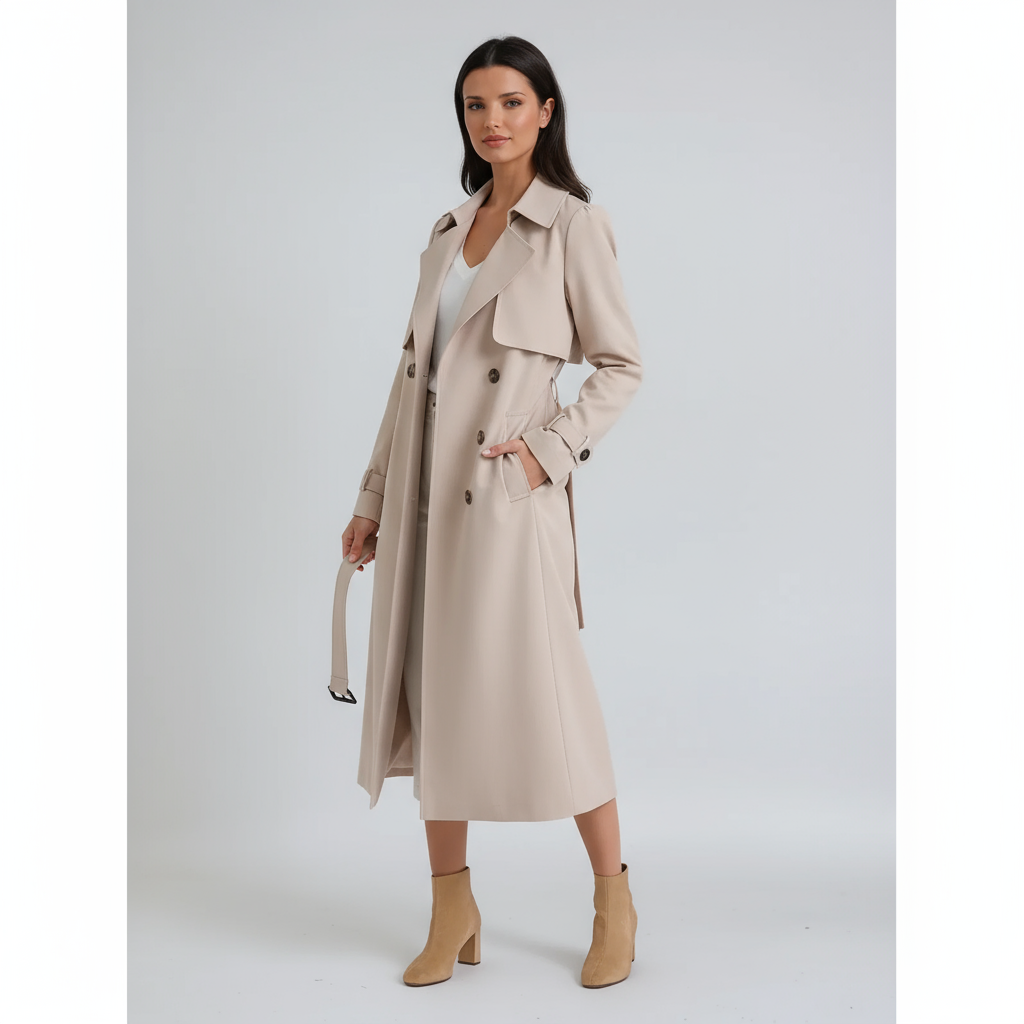 Amara | Cappotto lungo con cintura