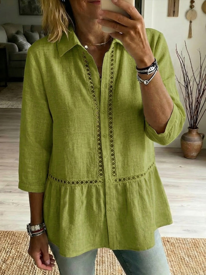 Marta | Camicia in Lino Traforato