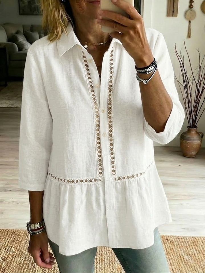 Marta | Camicia in Lino Traforato