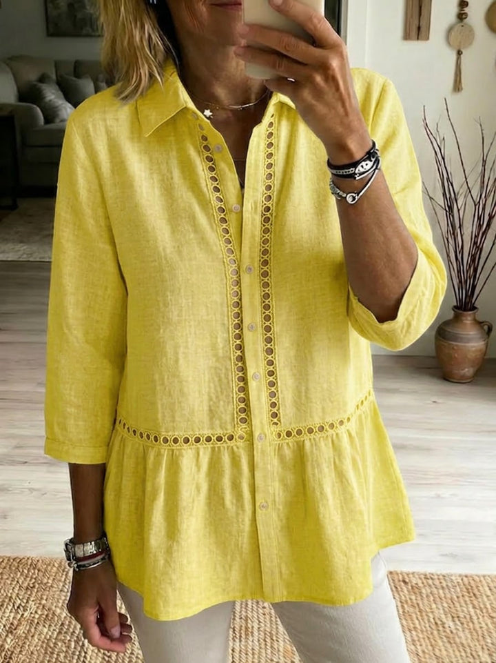 Marta | Camicia in Lino Traforato