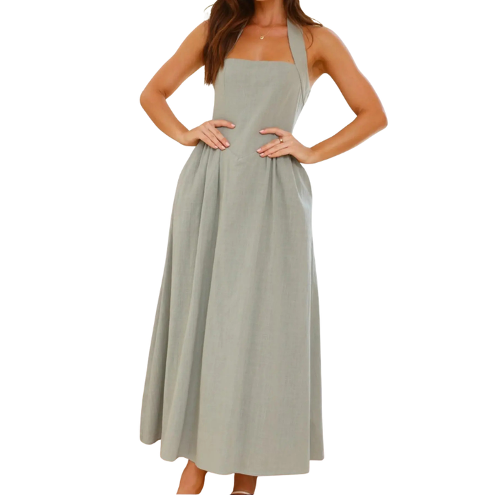 KATE™ – Abito Elegante Senza Maniche a Vita Alta