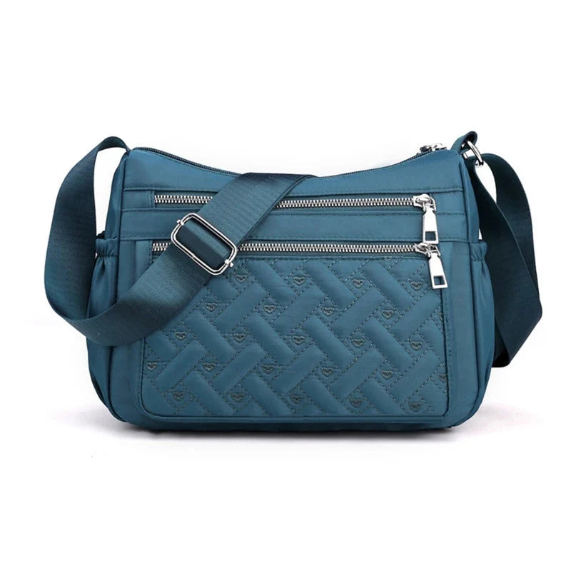 Nadia | Borsa Messenger in Nylon con Multi-Scomparti