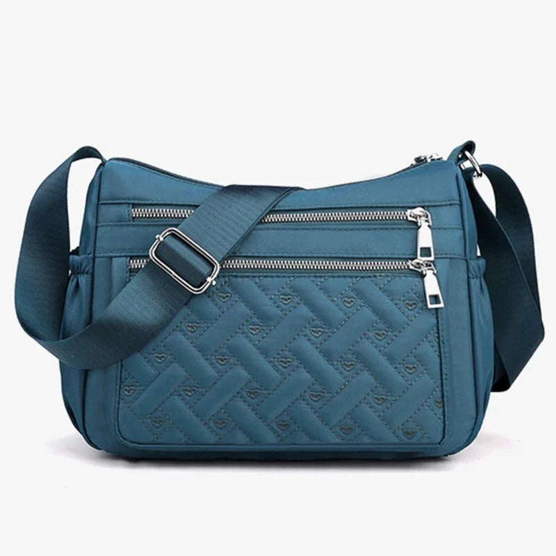 Nadia | Borsa Messenger in Nylon con Multi-Scomparti